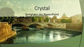  Presentation with vatican - Colorful theme enhanced with view of the vatican backdrop and a soft green colored foreground