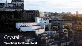  Presentation with nova scotia wood - Presentation design featuring view-of-the-vila-nova background and a wine colored foreground