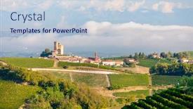  Presentation with village - Audience pleasing PPT layouts consisting of view-of-the-village backdrop and a lemonade colored foreground