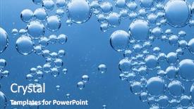  Presentation with water top view of amazon - Colorful theme enhanced with view of the water buble backdrop and a teal colored foreground