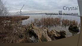  Presentation with top view of amazon river - Colorful presentation design enhanced with view-of-the-winter-dnepr backdrop and a light blue colored foreground