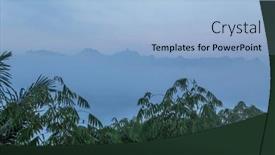  Presentation with tropical rainforest - Theme featuring view-of-tropical-rainforest-north background and a light blue colored foreground