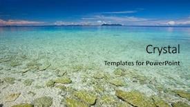  Presentation with coast - Amazing presentation design having view of tun sakaran marine backdrop and a  colored foreground