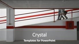  Presentation with ramp - Theme having view of two businessmen walk background and a dark gray colored foreground