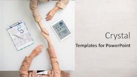  Presentation with paper making - Presentation theme having view-of-two-young-contemporary background and a lemonade colored foreground