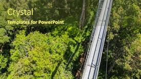  Presentation with eastern - Slide set consisting of view-of-ulu-temburong-national background and a tawny brown colored foreground