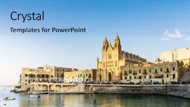  Presentation with malta - PPT layouts having view of valletta in malta background and a  colored foreground