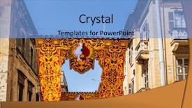  Presentation with malta - Colorful PPT theme enhanced with view of valletta in malta backdrop and a  colored foreground