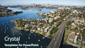  Presentation with sydney harbour bridge - Amazing slide deck having view of victoria road bridge backdrop and a wine colored foreground