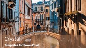  Presentation with old buildings - Cool new theme with view-of-water-street backdrop and a coral colored foreground
