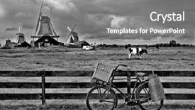  Presentation with windmills - Amazing slides having view of windmills in zaanse schans - holland backdrop and a gray colored foreground