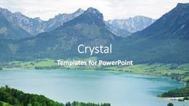  Presentation with mountain view - Colorful slides enhanced with view-of-wolfgangsee-and-zwolferhorn backdrop and a teal colored foreground