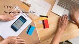  Presentation with managers - Amazing slides having view-of-young-female-managers backdrop and a coral colored foreground