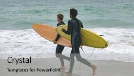  Presentation with multi ethnics - Presentation design consisting of view of young multi-ethnic background and a light gray colored foreground