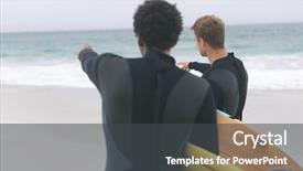  Presentation with ethnic - PPT theme enhanced with view of young multi-ethnic background and a dark gray colored foreground