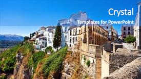  Presentation with old city of jerusalem - Amazing presentation theme having old city of andalusia backdrop and a teal colored foreground