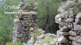  Presentation with church - Slide deck enhanced with view-on-chimera-church-ruin background and a gray colored foreground