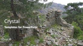  Presentation with church - Slide deck consisting of view-on-chimera-church-ruin background and a dark gray colored foreground