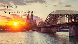  Presentation with cologne - PPT layouts having view-on-cologne-cathedral background and a lemonade colored foreground