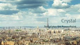  Presentation with eiffel tower paris france - Slides consisting of view-on-eiffel-tower-paris background and a lemonade colored foreground