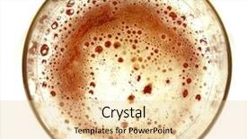  Presentation with top view of soybean - Cool new presentation theme with view on glass of beer backdrop and a lemonade colored foreground