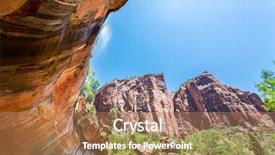  Presentation with national - Beautiful slide deck featuring view on narrows in zion backdrop and a  colored foreground