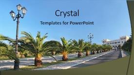  Presentation with lanterns - Amazing PPT theme having view-on-palace-at-end backdrop and a light blue colored foreground