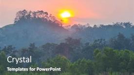  Presentation with guatemala - Slide set with view-on-sunset-over background and a ocean colored foreground