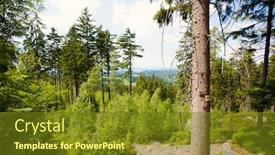  Presentation with mountain view - Amazing slides having view-on-szczeliniec-wielki-mountain backdrop and a tawny brown colored foreground