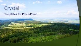  Presentation with mountain view - Theme with view-on-szczeliniec-wielki-mountain background and a sky blue colored foreground