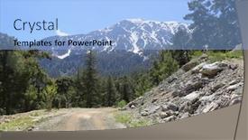  Presentation with mountain view - Audience pleasing PPT theme consisting of view-on-tahtali-dagi-mountain backdrop and a light blue colored foreground