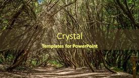  Presentation with rural road - Slides having view-on-tenerife-island background and a tawny brown colored foreground