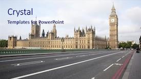  Presentation with lens - Presentation design having view on the big ben background and a sky blue colored foreground