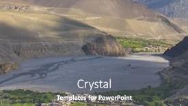  Presentation with nepal - Colorful presentation design enhanced with view on the kagbeni village in the himalayas nepal annapurna cirkut trek backdrop and a gray colored foreground