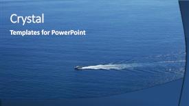  Presentation with cruise ship - Theme enhanced with view on touristic cruise ship background and a teal colored foreground