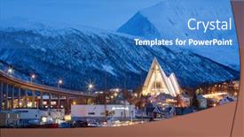  Presentation with norway - Theme featuring view-on-tromso-norway-tromso background and a teal colored foreground