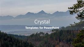  Presentation with mountain view - Slide deck with view-on-vysoke-tatry-mountain background and a gray colored foreground