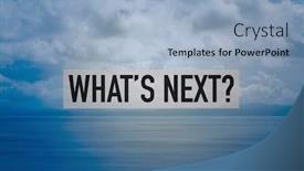  Presentation with calm sea - Amazing theme having view-over-a-calm-sea backdrop and a light blue colored foreground