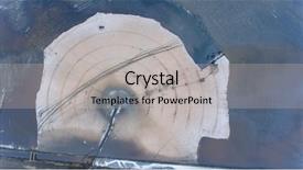  Presentation with salt - PPT theme featuring view over a salt lake background and a light gray colored foreground