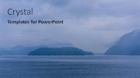  Presentation with british columbia - Colorful presentation theme enhanced with view-over-inlet-ocean backdrop and a light blue colored foreground