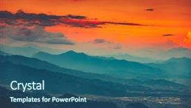  Presentation with recreation - Colorful PPT layouts enhanced with view over pokhara city nepal backdrop and a ocean colored foreground