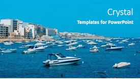  Presentation with vessels - Slide deck enhanced with view-over-salina-bay background and a light gray colored foreground