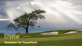  Presentation with pacific - Theme featuring view-over-the-pacific-ocean background and a tawny brown colored foreground