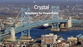  Presentation with ben franklin - Cool new theme with philadelphia's ben franklin bridge backdrop and a gray colored foreground