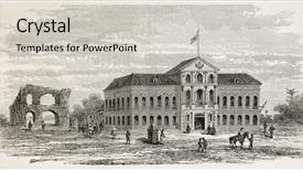  Presentation with old - Slide deck with view presidential para palace brazil background and a  colored foreground