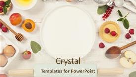  Presentation with baking tools - PPT theme enhanced with view rustic background with free background and a lemonade colored foreground