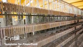  Presentation with server room - Colorful presentation enhanced with view-server-room-with-towers backdrop and a violet colored foreground