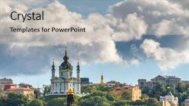  Presentation with church - Colorful presentation enhanced with st andrew's church backdrop and a light gray colored foreground