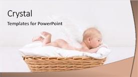  Presentation with angel baby - Colorful presentation theme enhanced with view sweet naked little angel backdrop and a  colored foreground
