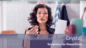  Presentation with cabinet - Slides enhanced with view-through-bathroom-cabinet background and a violet colored foreground